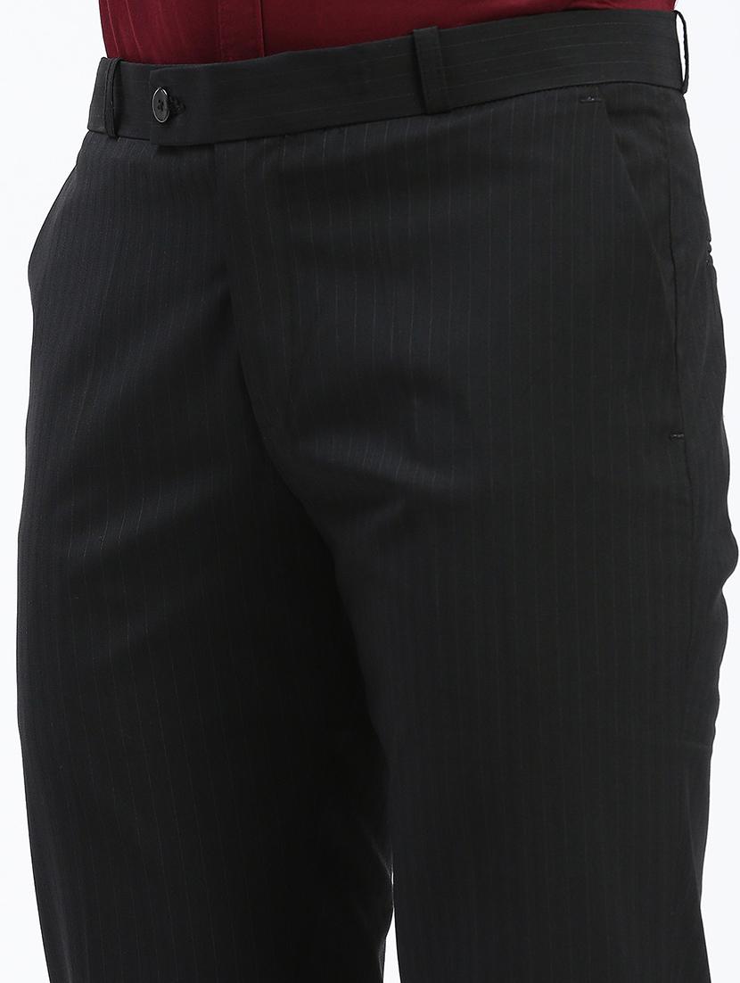 men solid flat front full length formal trouser - 21597602 - Standard Image - 5