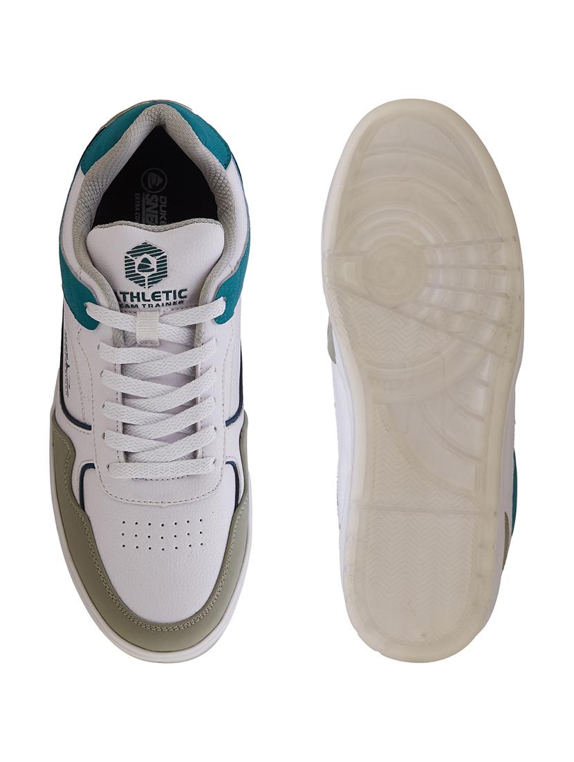 men white lace up sneakers - 21597631 - Standard Image - 5
