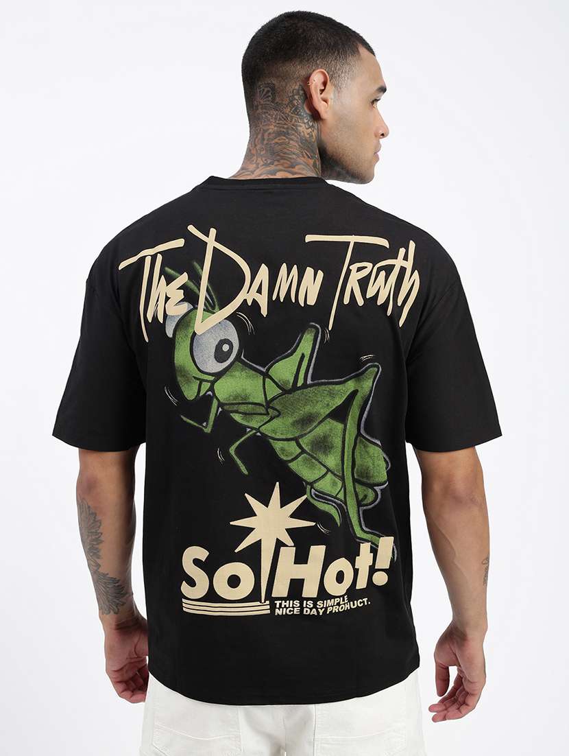 men front & back print short sleeve t-shirt - 21597656 -  Standard Image - 3