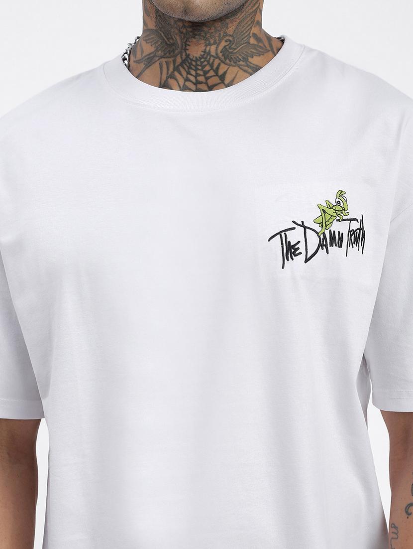 men front & back print short sleeve t-shirt - 21597658 - Standard Image - 5