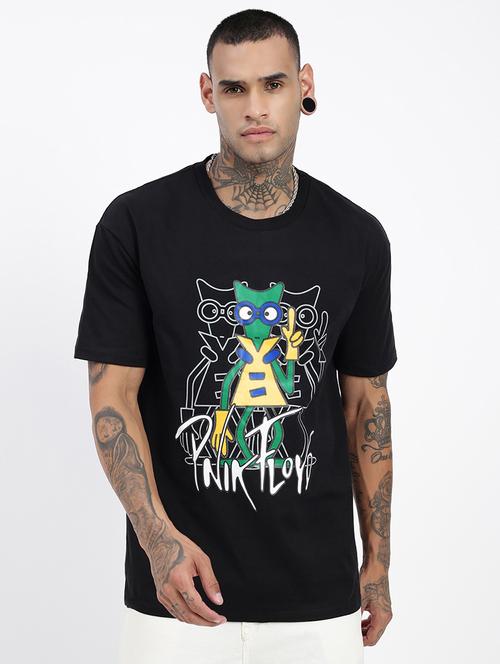 men front print short sleeves t-shirt - 21597665 - Standard Image - 0