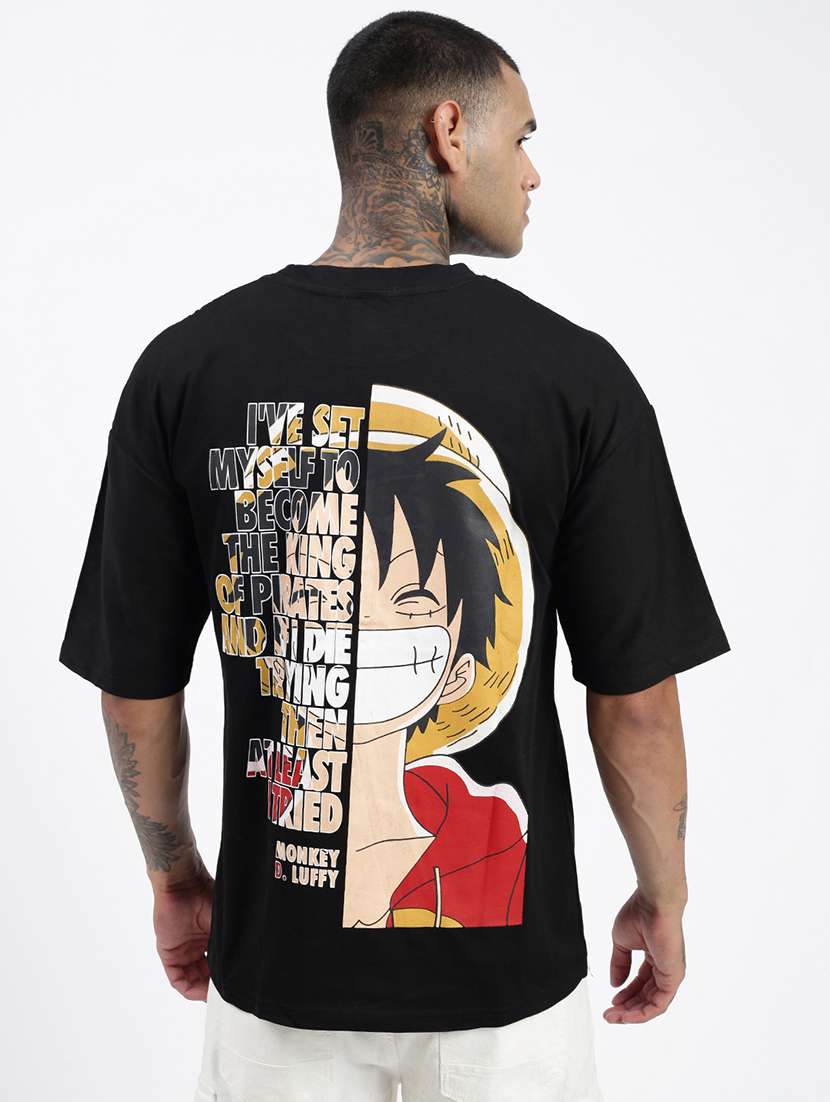 men front & back print short sleeve t-shirt - 21597666 -  Standard Image - 3