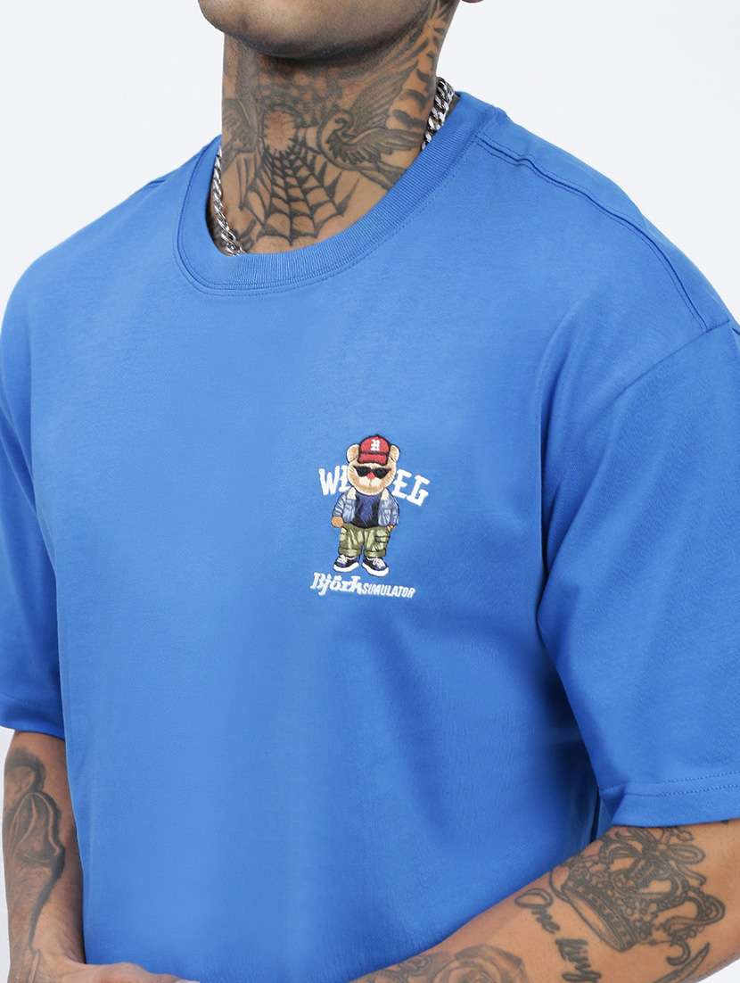 men front & back print short sleeve t-shirt - 21597671 -  Standard Image - 5