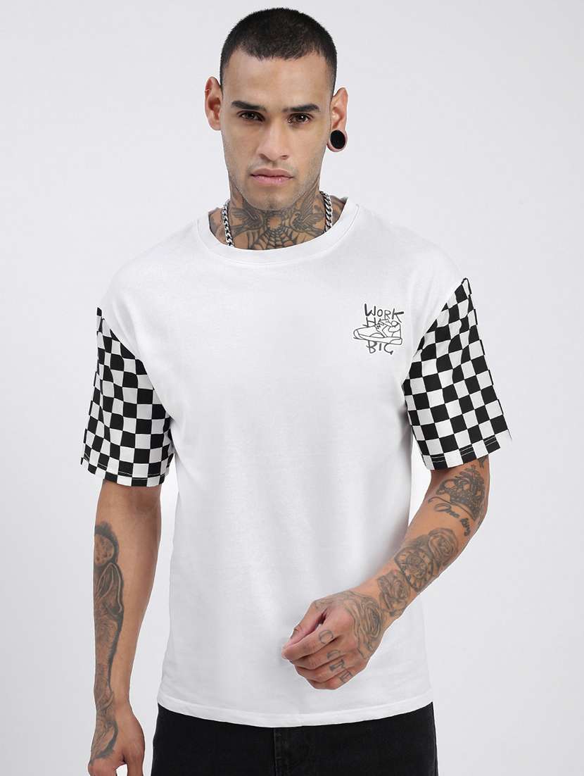men placement print short sleeves t-shirt - 21597674 - Zoom Image - 0