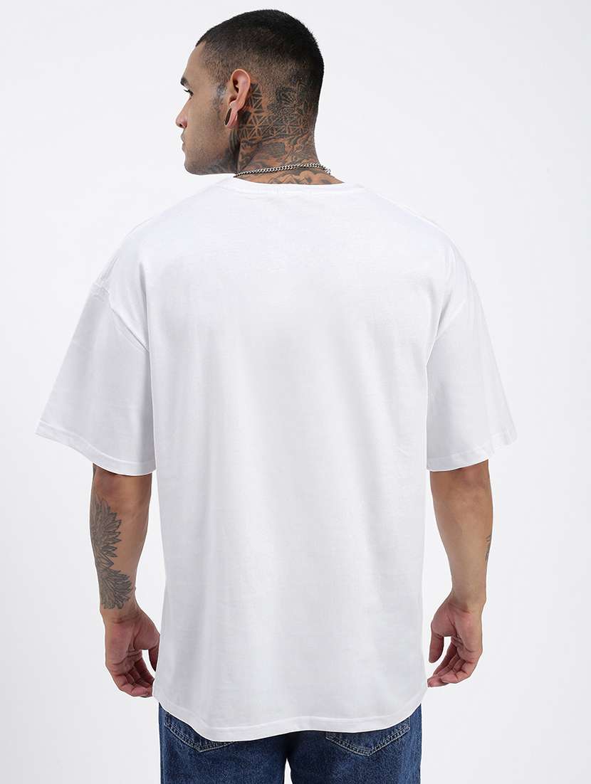 women solid short sleeve oversized t-shirt - 21597678 - Standard Image - 3
