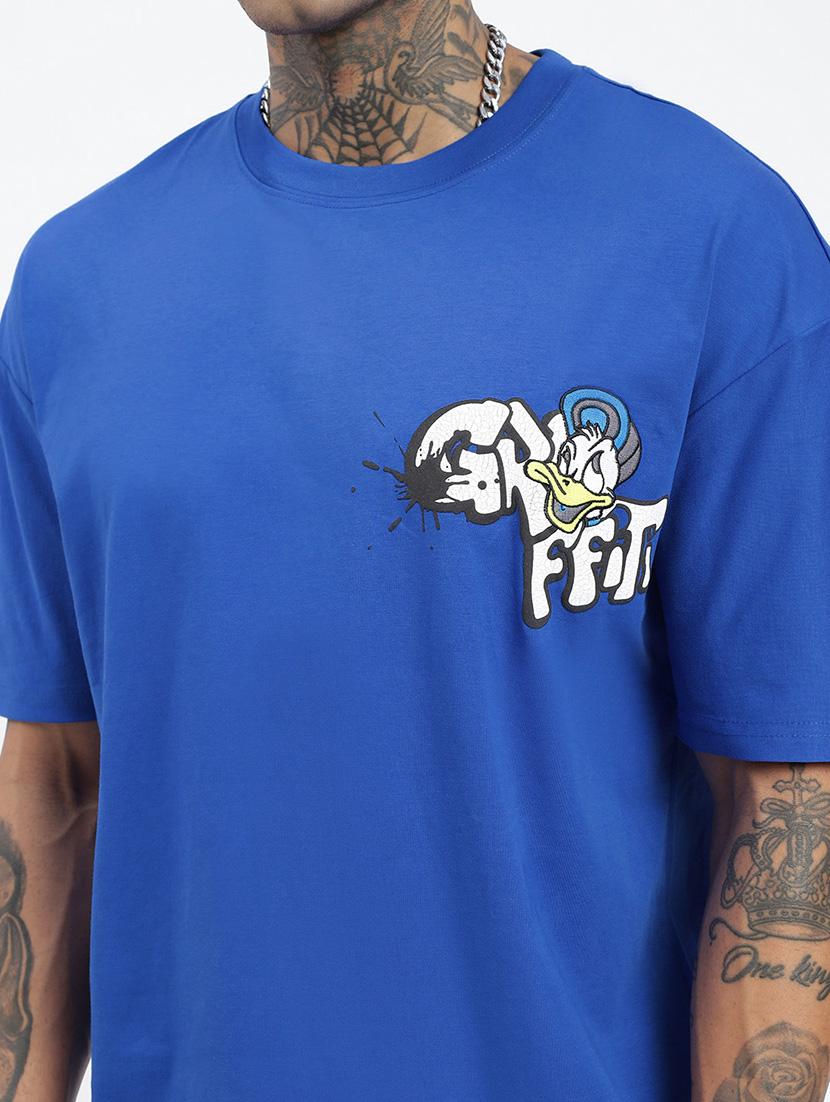 men front & back print short sleeve t-shirt - 21597679 - Standard Image - 5