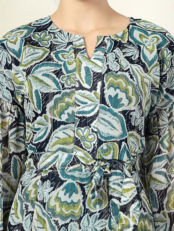 women green printed a-line dress - 21597791 - Standard Image - 5