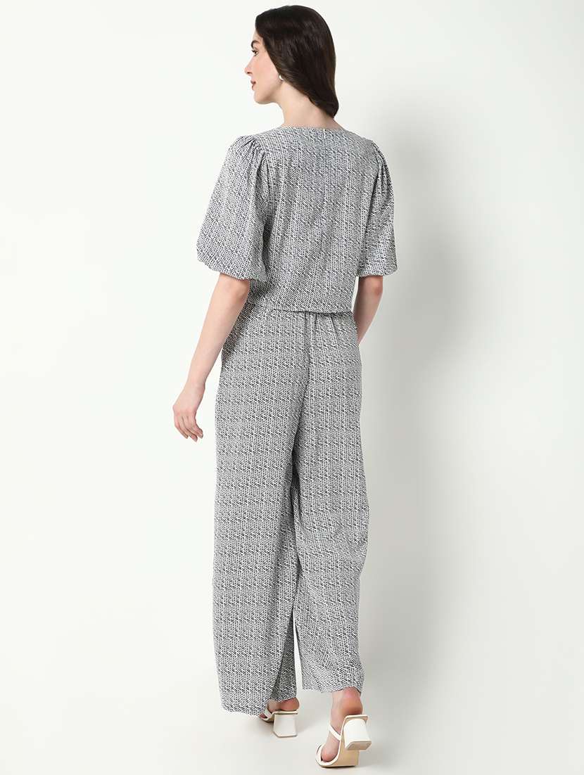 women printed top and trouser co-ord set - 21597981 -  Standard Image - 3