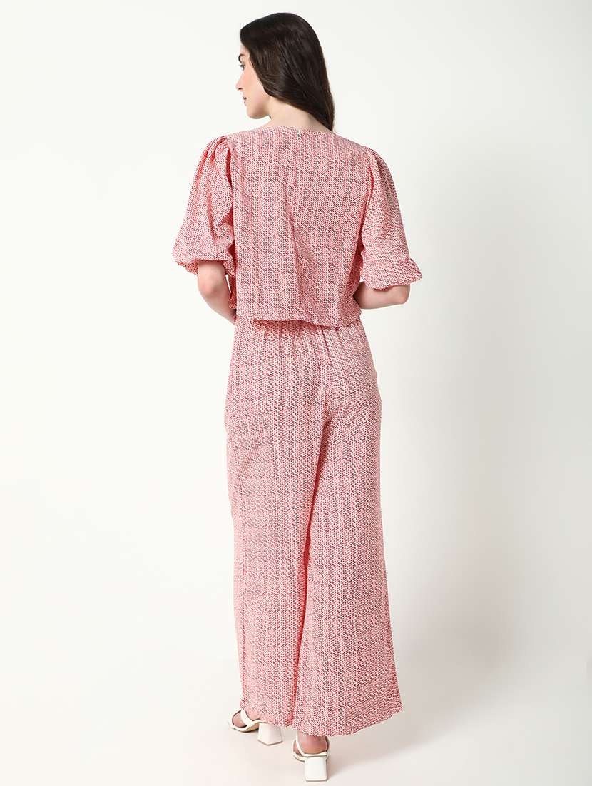 women printed top and trouser co-ord set - 21597982 -  Standard Image - 3