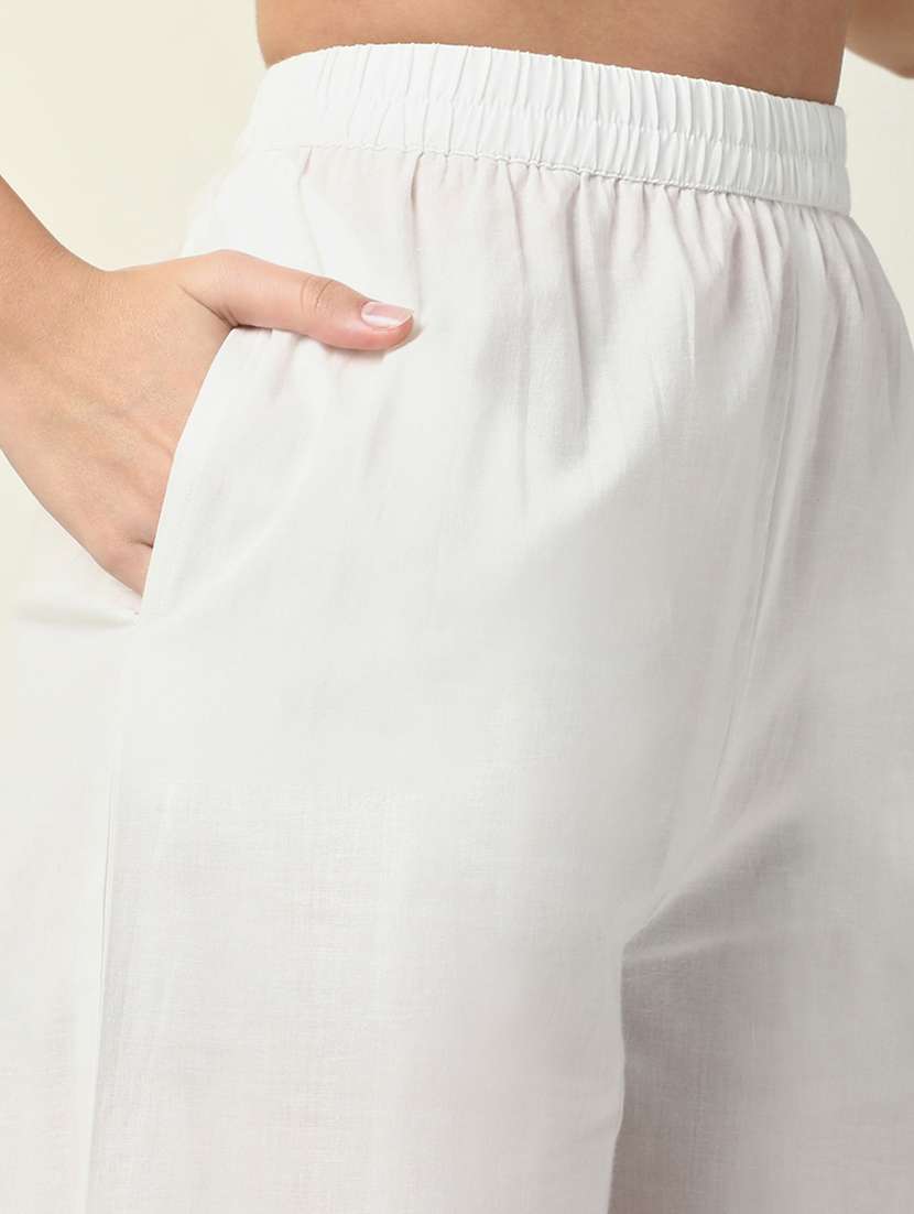 women printed v neck kurta pant set - 21598137 -  Standard Image - 8