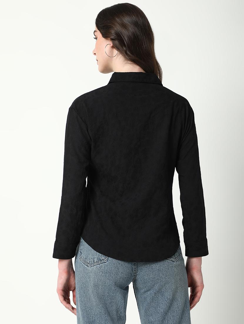 women self designed collared regular shirt - 21598147 - Standard Image - 3