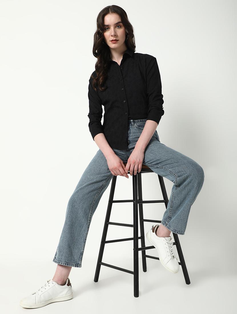 women self designed collared regular shirt - 21598147 - Standard Image - 5