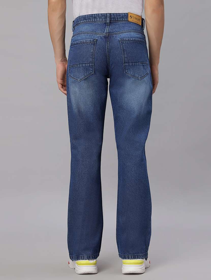 men plaim mid rise bootcut jean - 21598216 -  Standard Image - 3