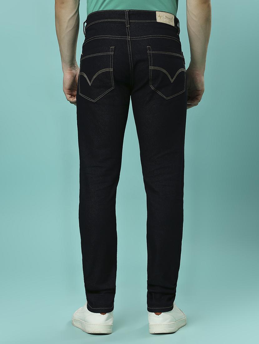 men mid rise plain denim jeans - 21598223 - Standard Image - 3
