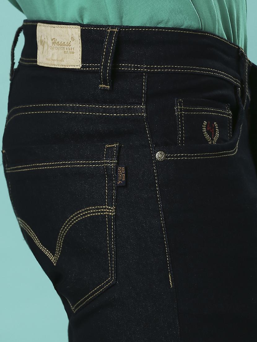 men mid rise plain denim jeans - 21598223 - Standard Image - 5