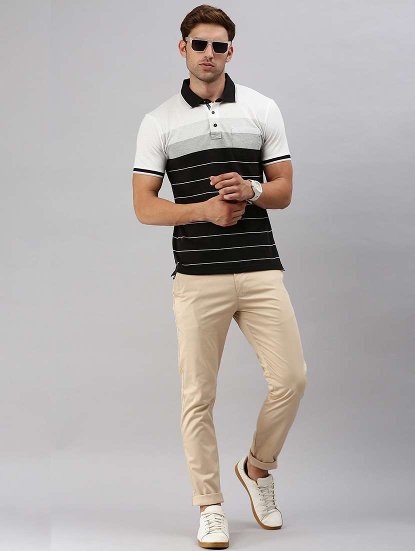 men solid flat front slim fit trouser - 21598235 -  Standard Image - 3