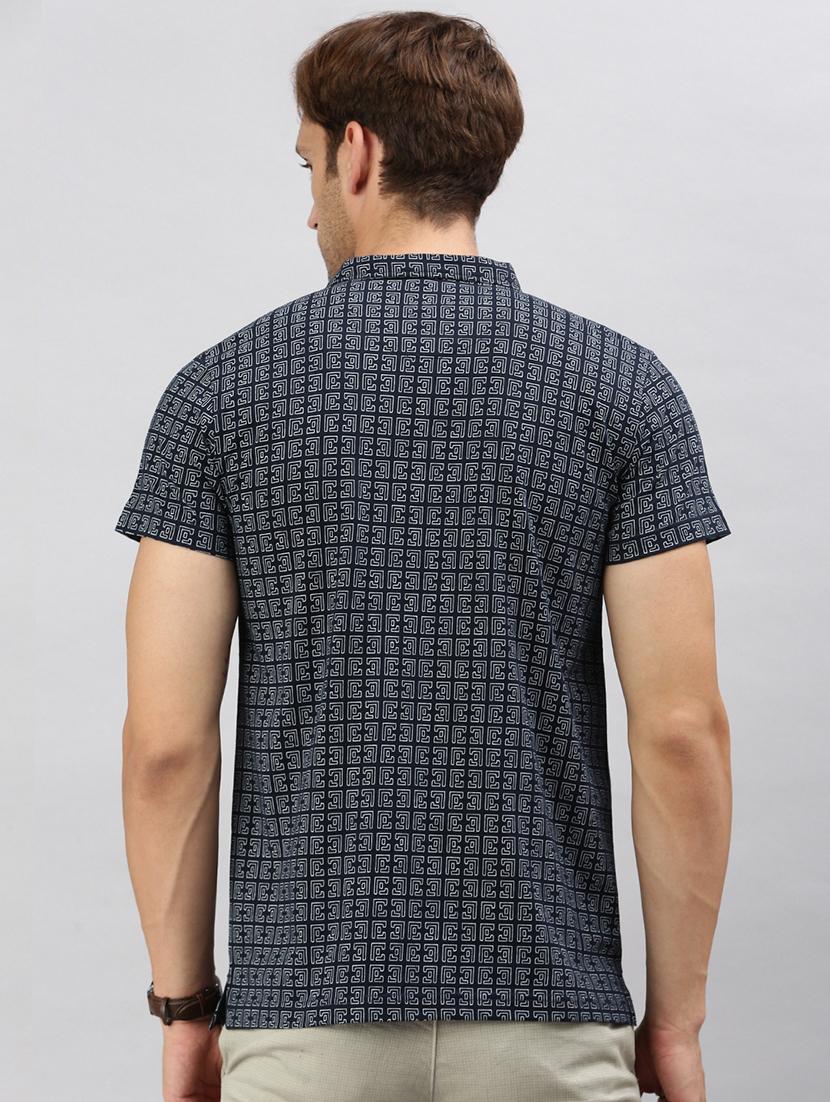 men slim fit short sleeves printed polo t-shirt - 21598243 - Standard Image - 3