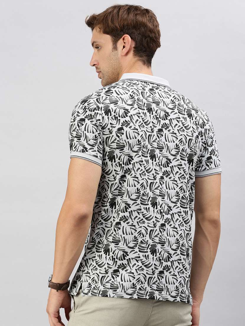 men slim fit printed polo t-shirt - 21598251 -  Standard Image - 3