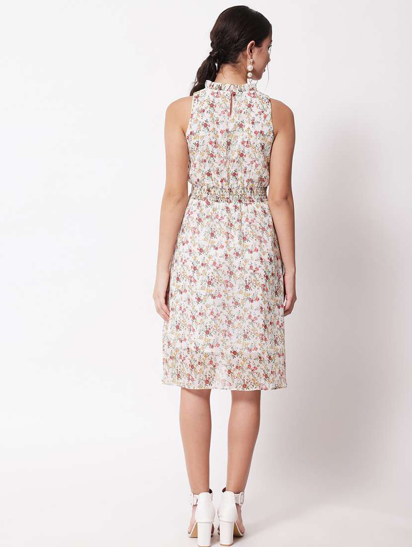 women white floral printed layered dress - 21598467 -  Standard Image - 3