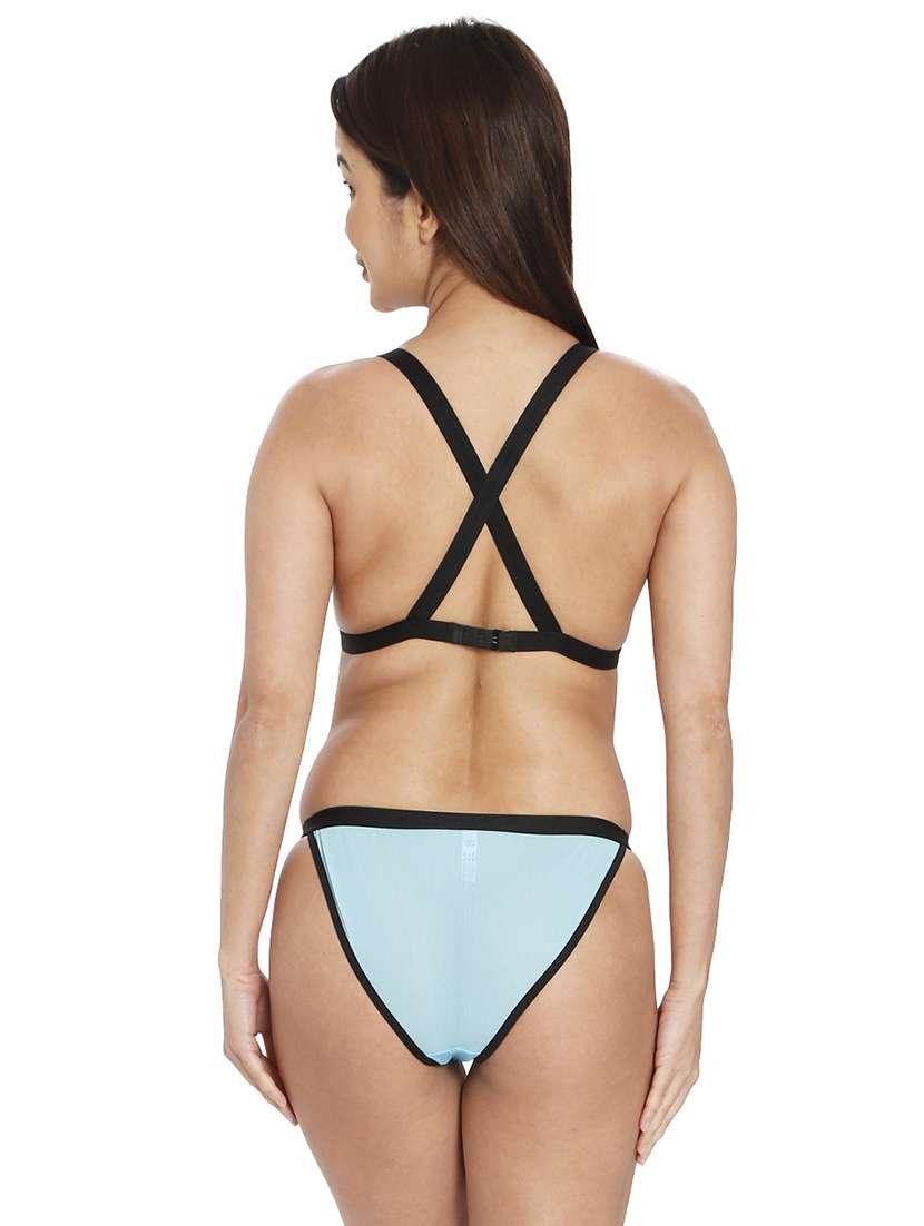 women half coverage bras and panty set - 21598531 -  Standard Image - 3