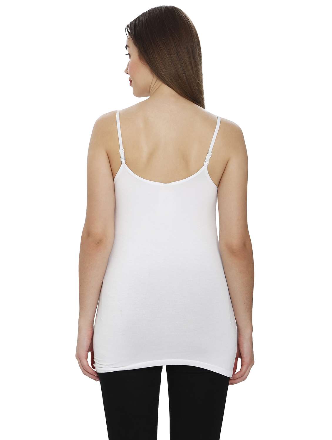 women white solid camisole - 21598545 -  Standard Image - 3