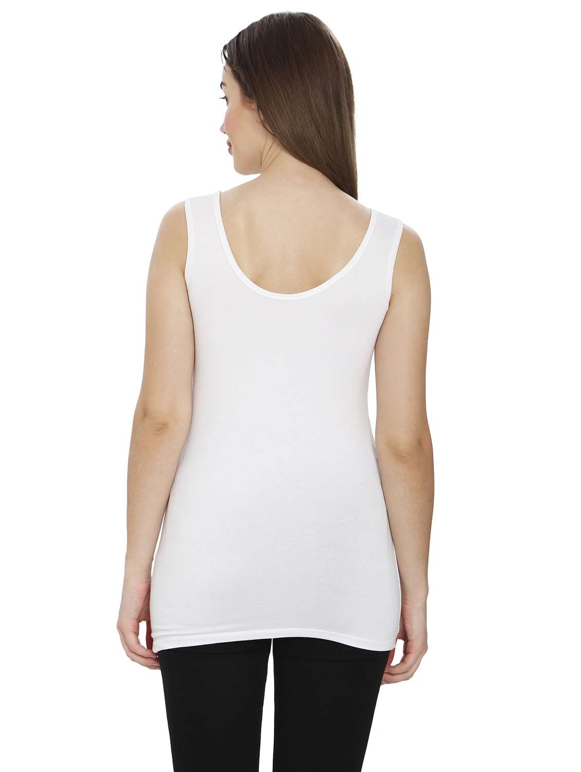 women white solid camisole - 21598546 - Standard Image - 3