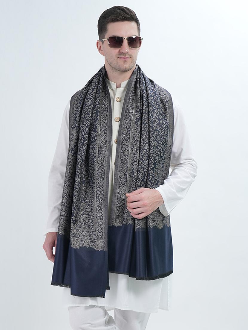 elegant men's shawl with intricatev traditional patterns - 21598648 - Zoom Image - 0