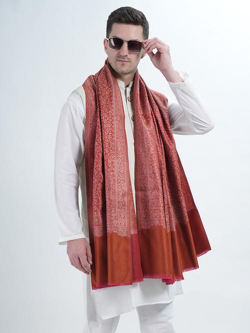 elegant men's shawl with intricate traditional patterns - 21598649 - Standard Image - 0