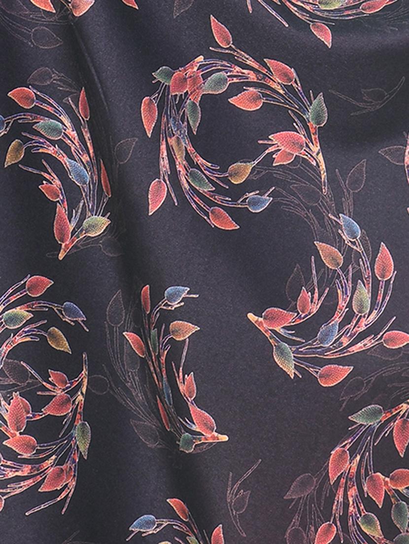 elegant women's leaf printed shawl - 21598793 - Standard Image - 3
