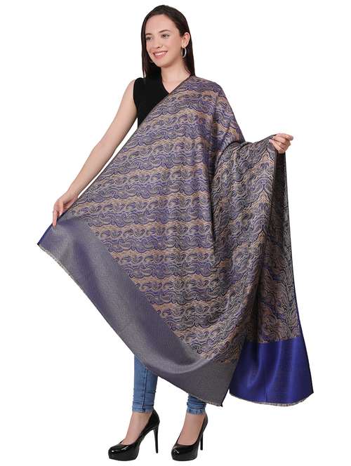 women self design woolen shawl - 21598911 - Standard Image - 0