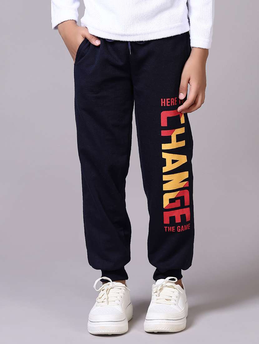 boys placement print joggers