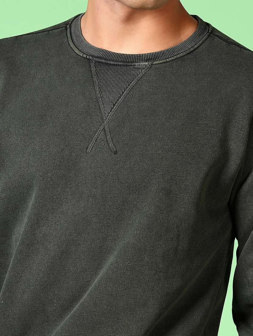 men long sleeves plain sweatshirt - 21599054 -  Standard Image - 5