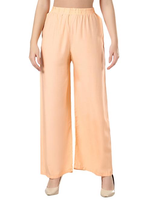 women solid relaxed fit palazzo - 21599399 -  Standard Image - 0