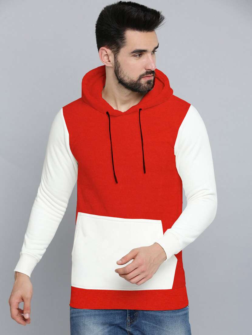 men long sleeves color block sweatshirt - 21599407 -  Zoom Image - 0