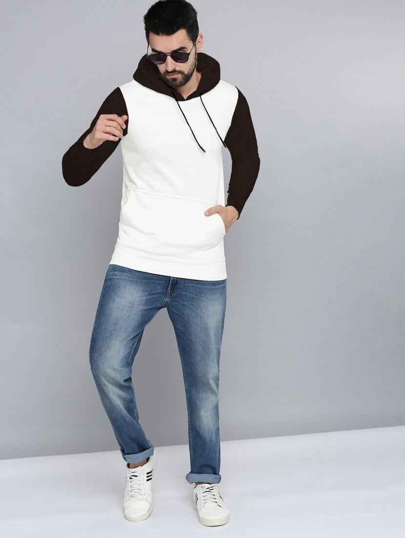 men long sleeves color block sweatshirt - 21599412 - Standard Image - 3