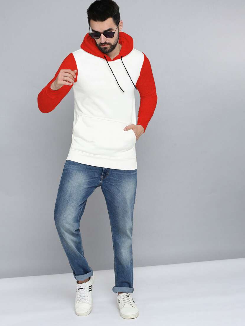 men long sleeves color block sweatshirt - 21599414 -  Standard Image - 3