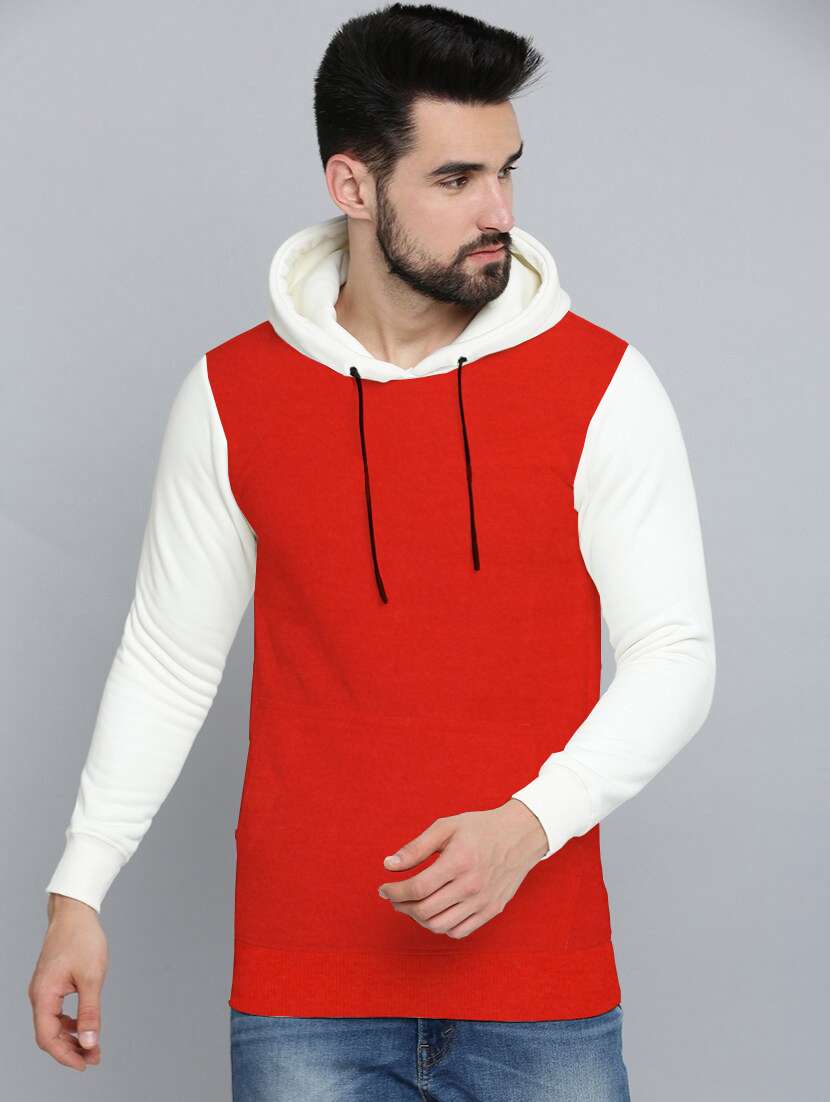 men long sleeves color block sweatshirt - 21599421 -  Zoom Image - 0