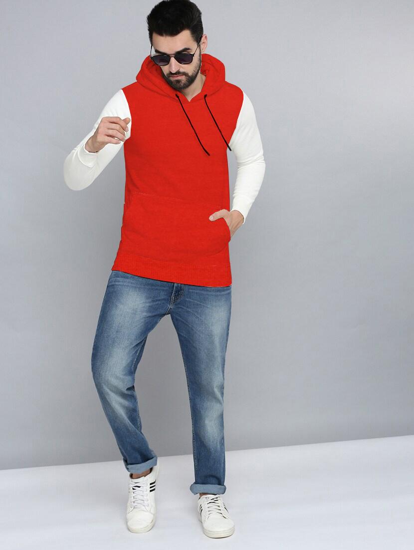 men long sleeves color block sweatshirt - 21599442 - Standard Image - 3