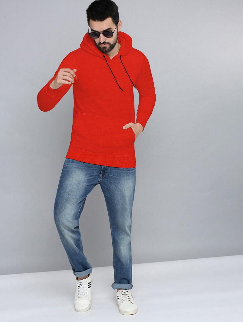 men long sleeves plain sweatshirt - 21599450 - Standard Image - 3