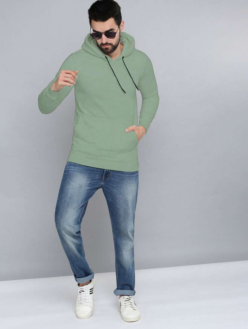 men long sleeves plain sweatshirt - 21599452 - Standard Image - 3