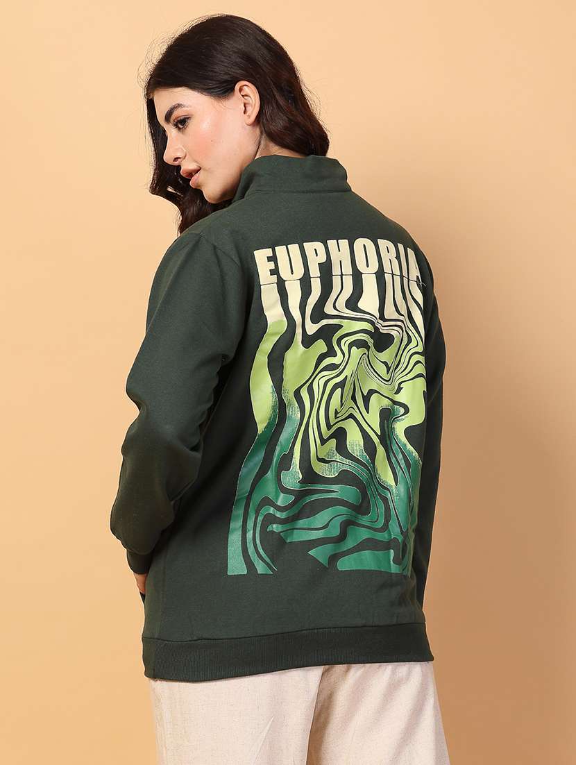 women back print long sleeve sweatshirt - 21600070 - Standard Image - 3