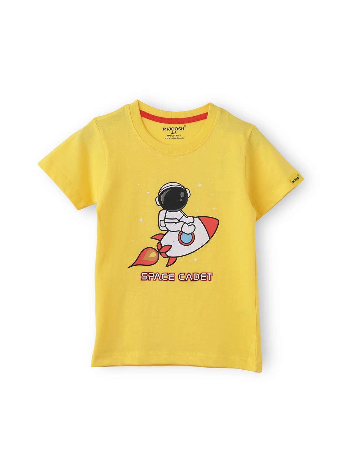 kids front print cotton t-shirt