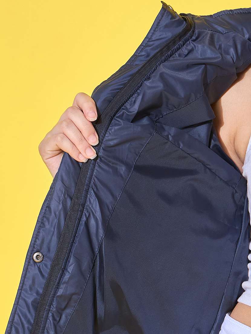 women solid long sleeve quilted jacket  - 21601023 -  Standard Image - 5