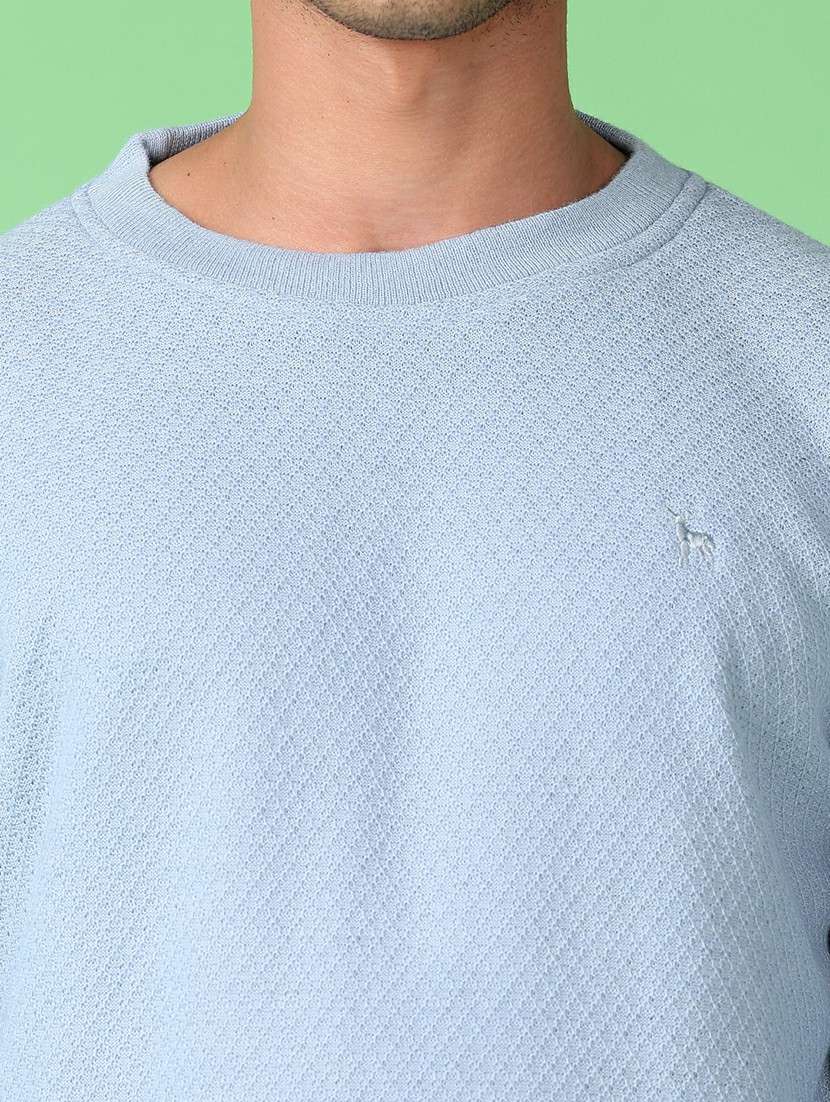 men self design long sleeve pullover - 21601048 -  Standard Image - 5