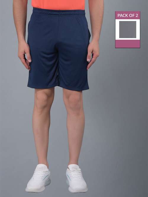 men pack of 2 solid shorts - 21601402 -  Standard Image - 0