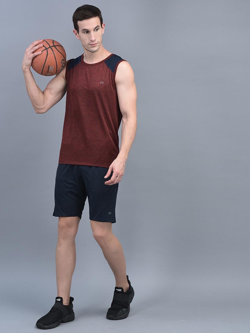 men mid rise solid shorts - 21601405 - Standard Image - 3