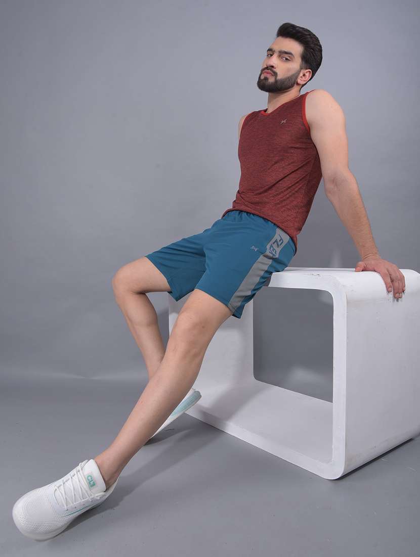 men mid rise color block shorts - 21601416 -  Standard Image - 3