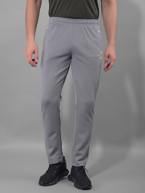 men mid rise solid full length track pant - 21601426 -  Standard Image - 0