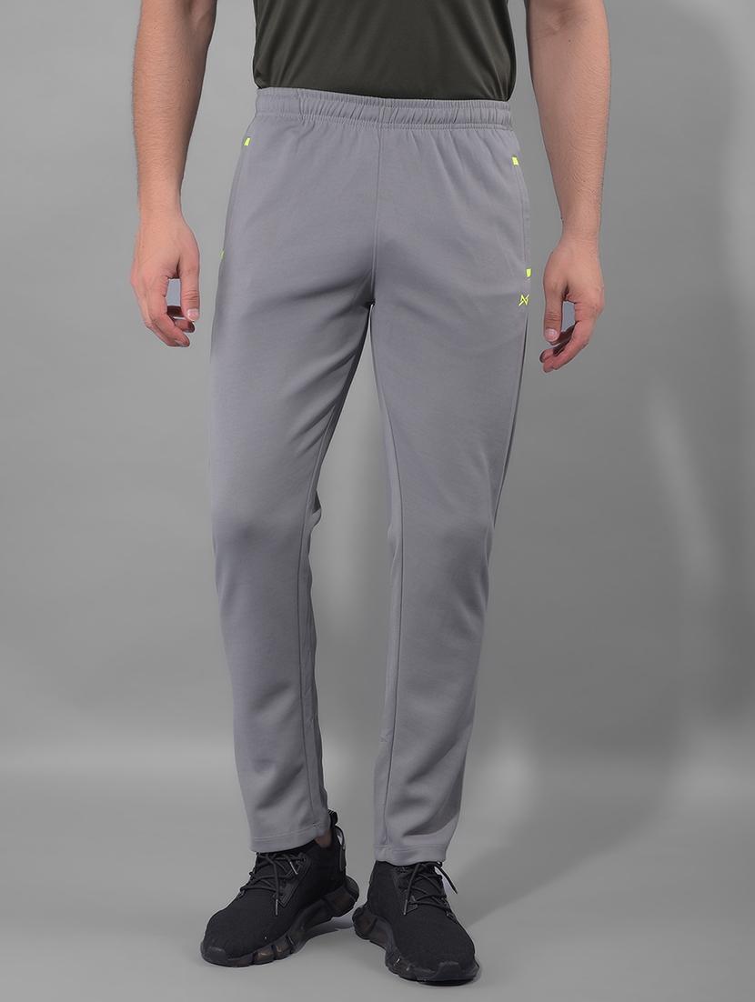 men mid rise solid full length track pant - 21601426 -  Zoom Image - 0