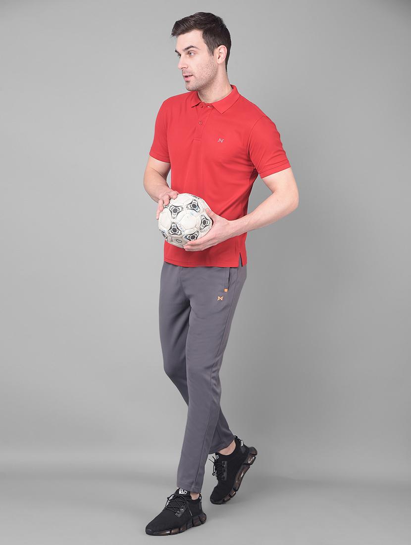 men mid rise solid full length track pant - 21601427 - Standard Image - 3
